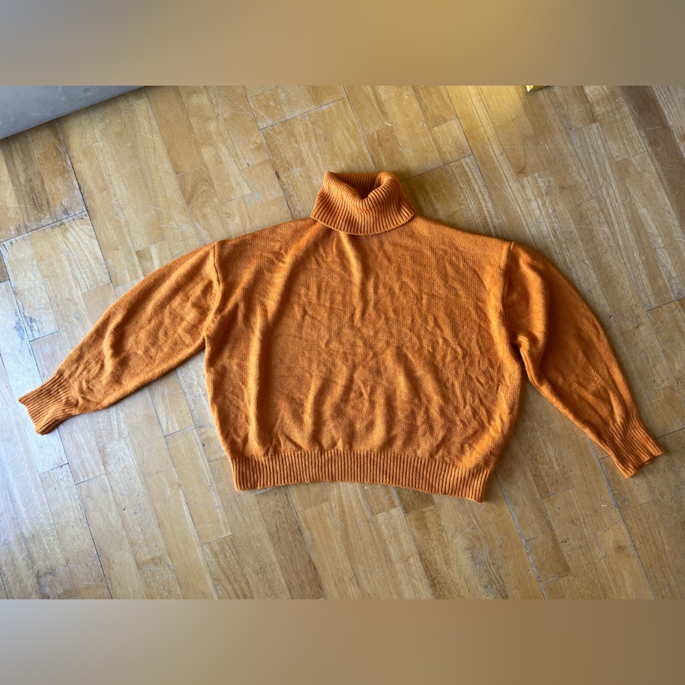 Cozy Mustard Sweater Forever 21 US small